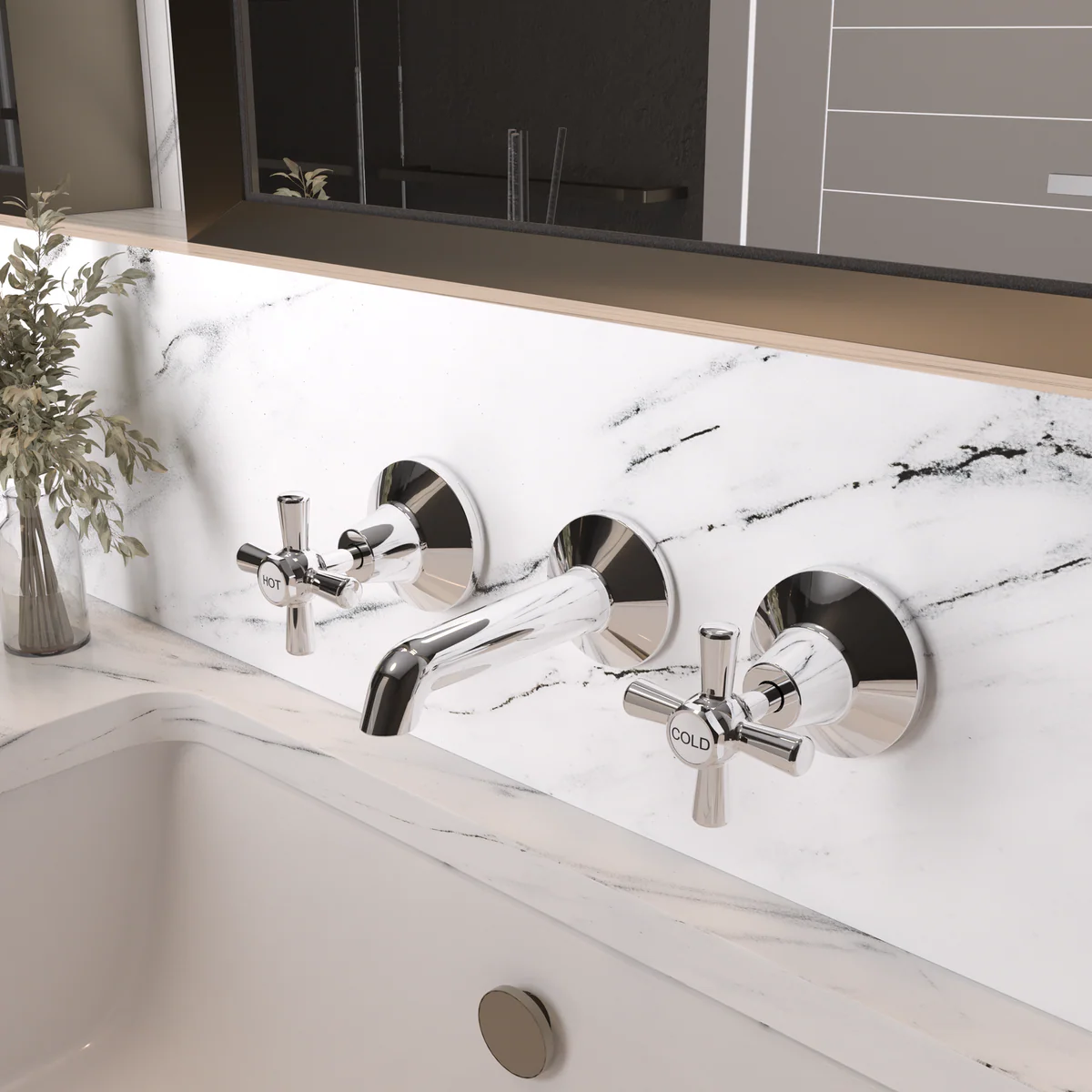 Ezyfix Classic Bath Set - 5 Star 5.5L/min - Chrome - DIY Installation - Image 2