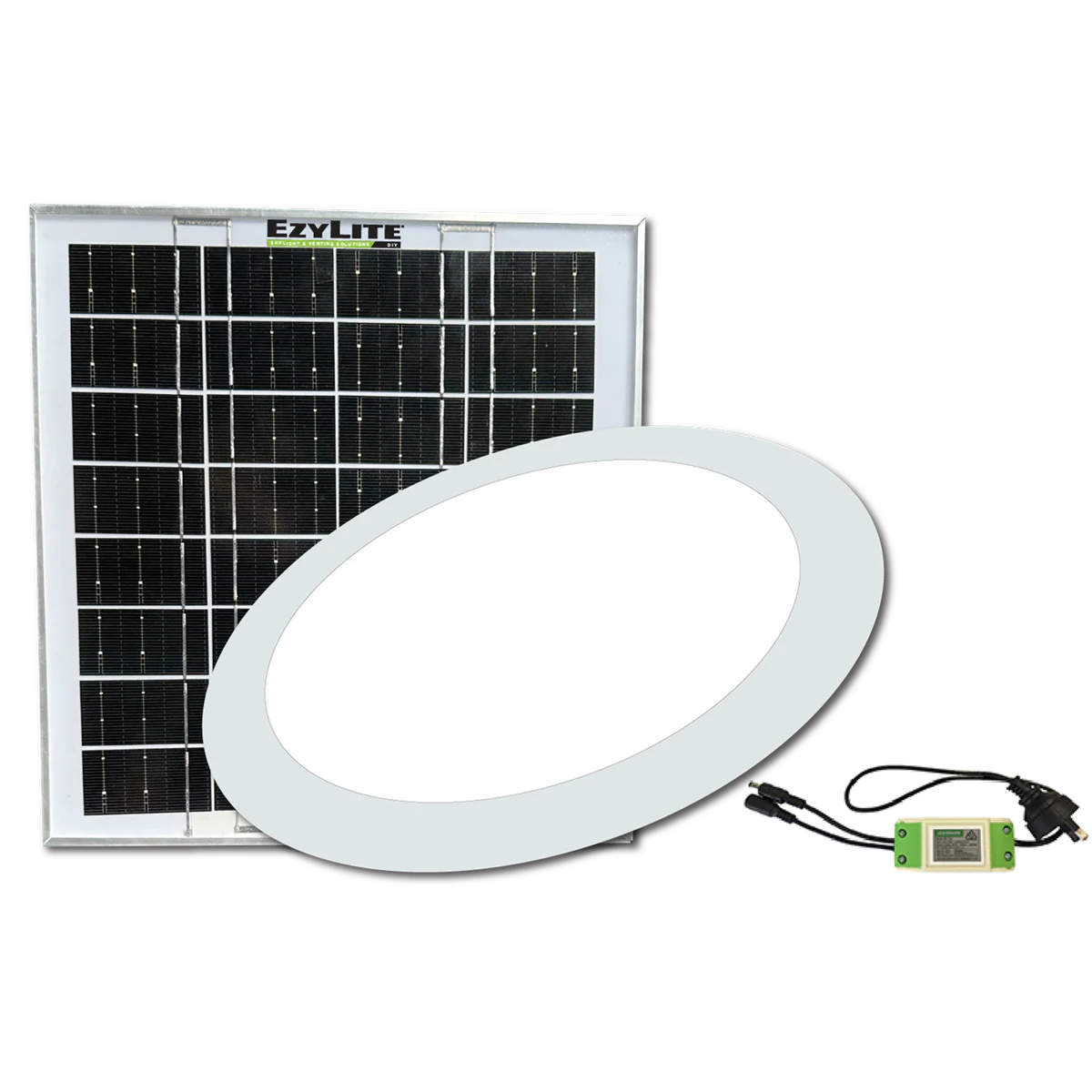 Ezylite 225mm Round Hybrid Skylight Alternative - Easy DIY - Flush Mount