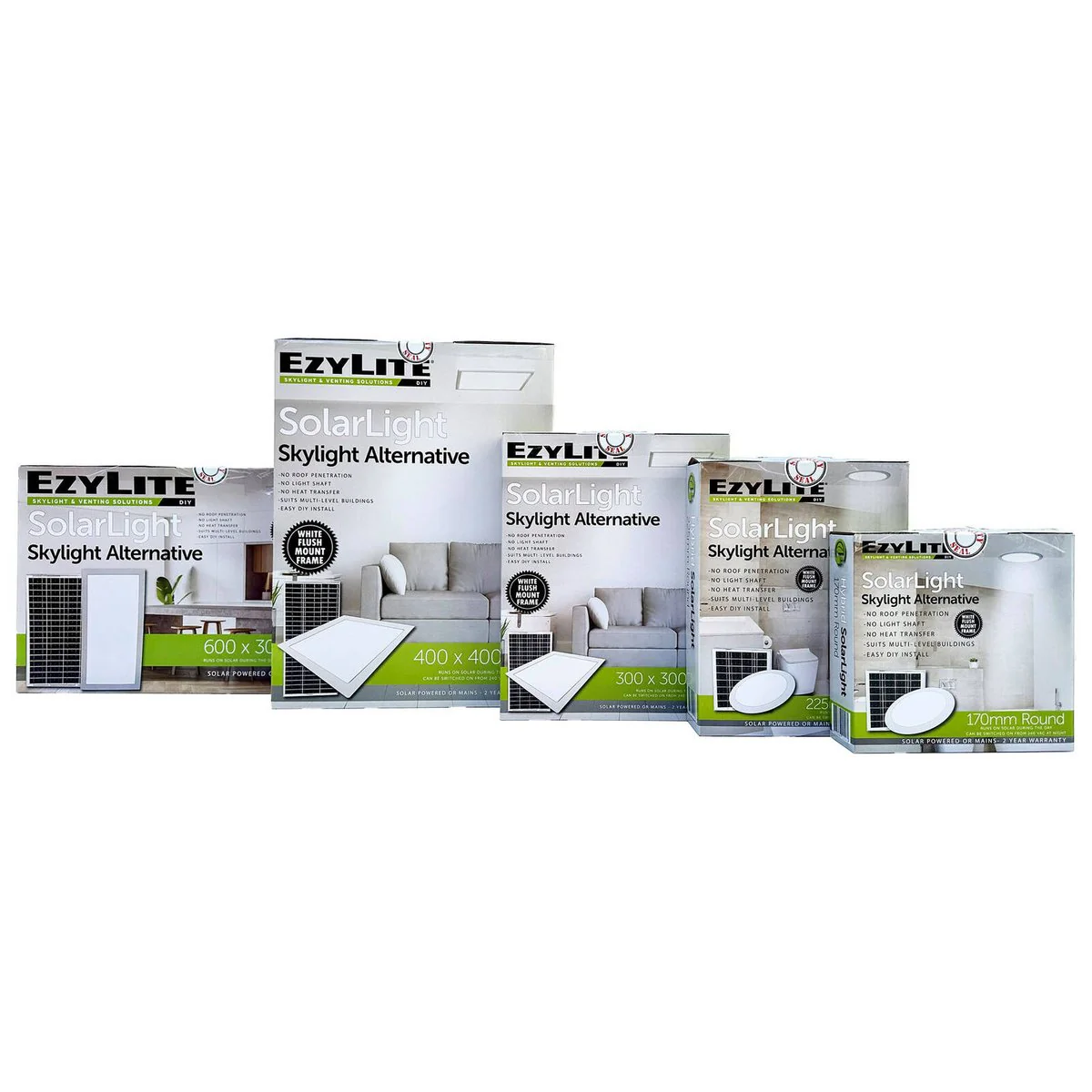 Ezylite 225mm Round Hybrid Skylight Alternative - Easy DIY - Flush Mount - Image 5