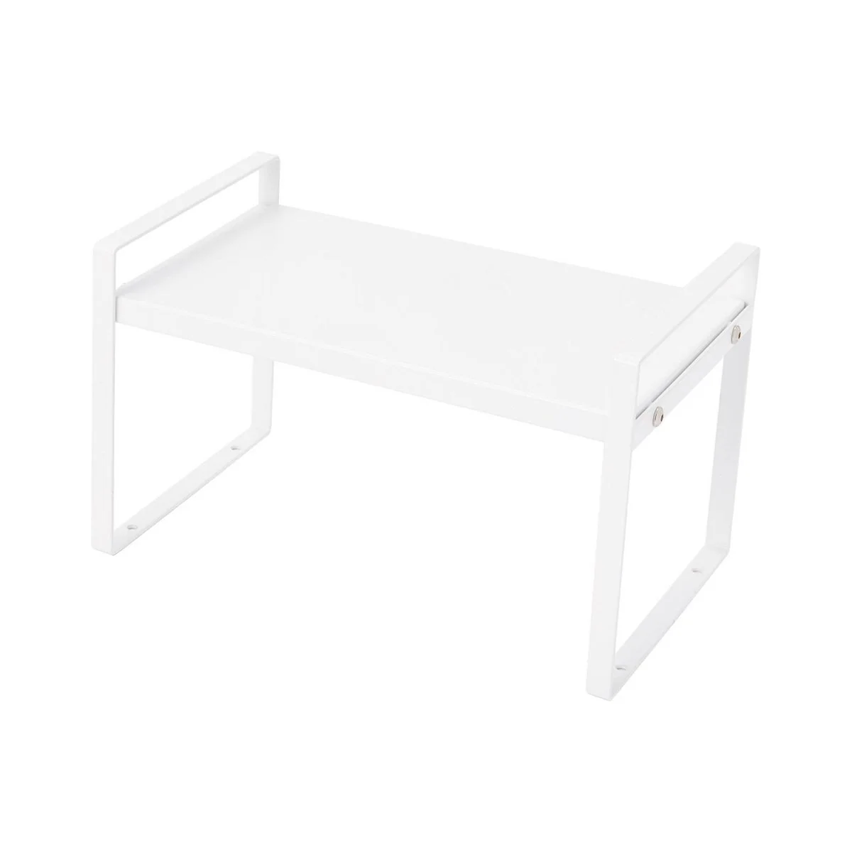 Ezystorage Small Expandable Pantry Shelf - 27-46 cm - White - Space Saver