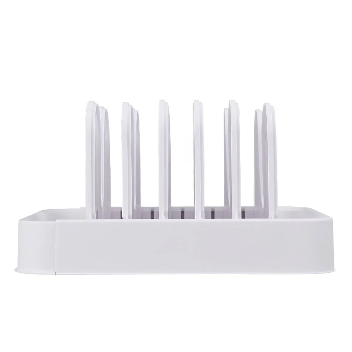 EzyStorage White Expanding Cookware Organiser - 36-58cm - 6 Dividers - Image 3