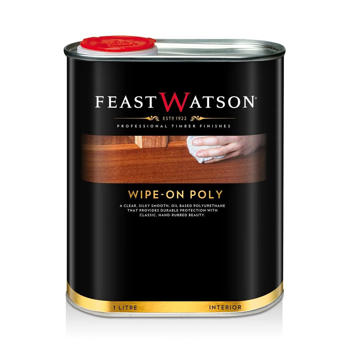 Feast Watson Gloss Wipe on Poly 1L - Clear Oil-Based Polyurethane Finish