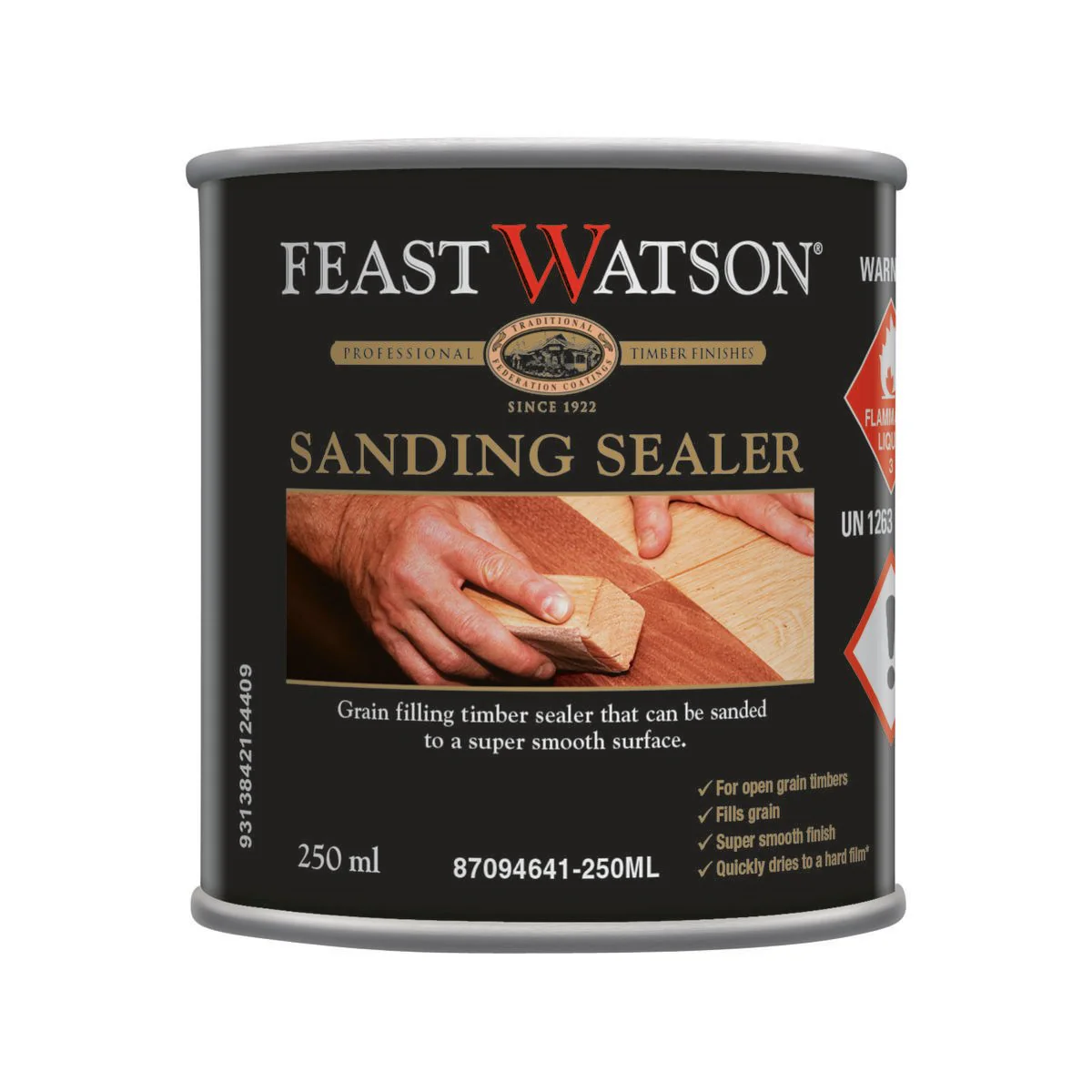 Feast Watson Sanding Sealer 250ml Oil Based Clear Smooth Finish