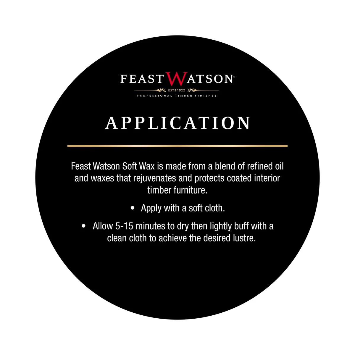 Feast Watson Soft Wax - 125g - Oil Based - Clear Satin Finish - Image 2