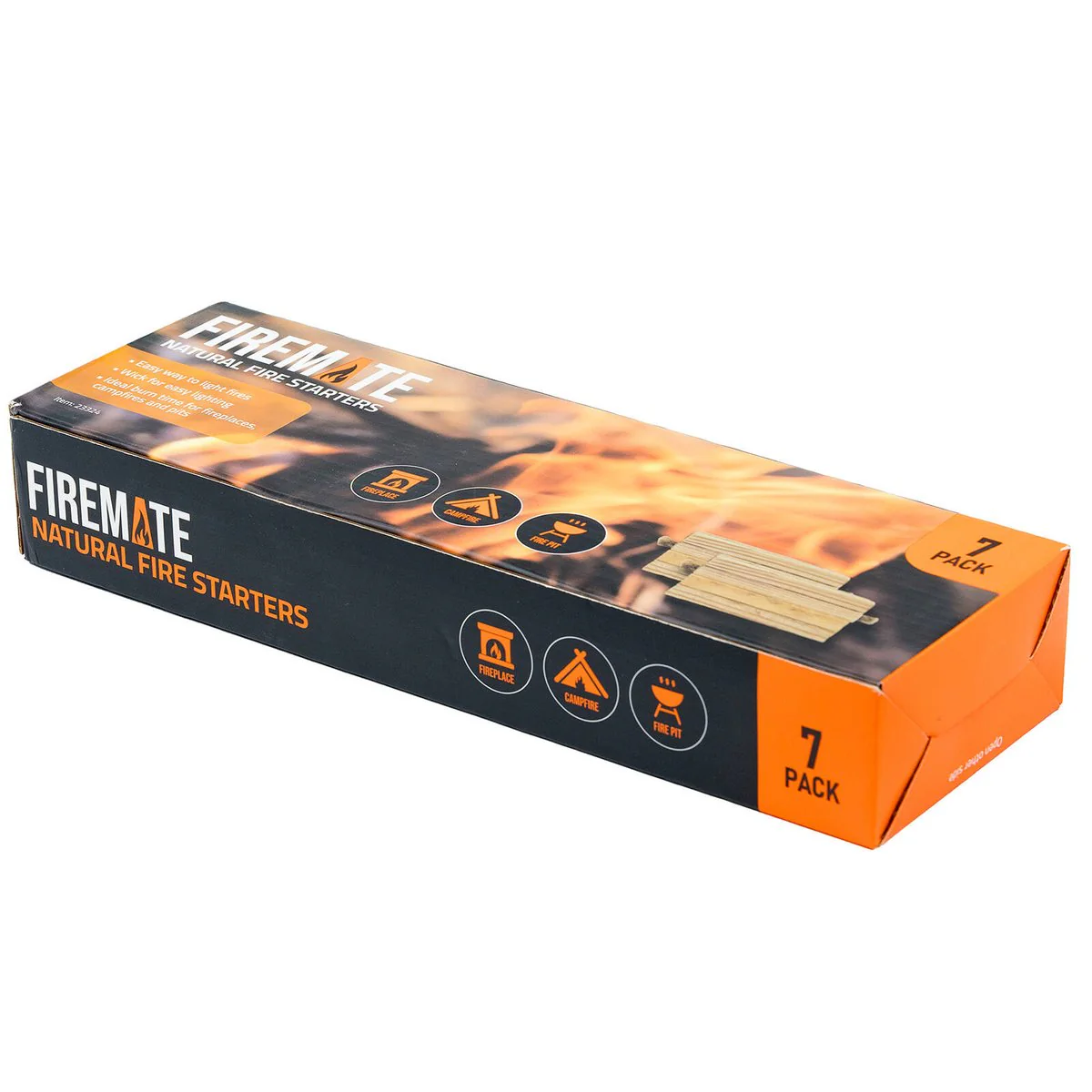 Firemate Natural Fire Starters 7 Pack - Easy Lighting - Non-Toxic - 80mm x 41mm x 41mm - Image 2