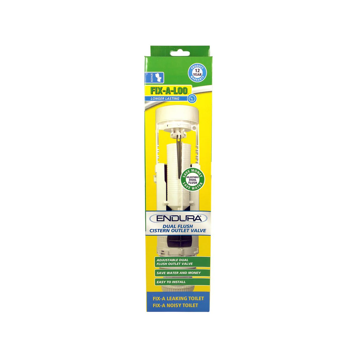 Fix a Loo Dual Flush Valve - 258-390mm - WaterMark Approved - Image 2