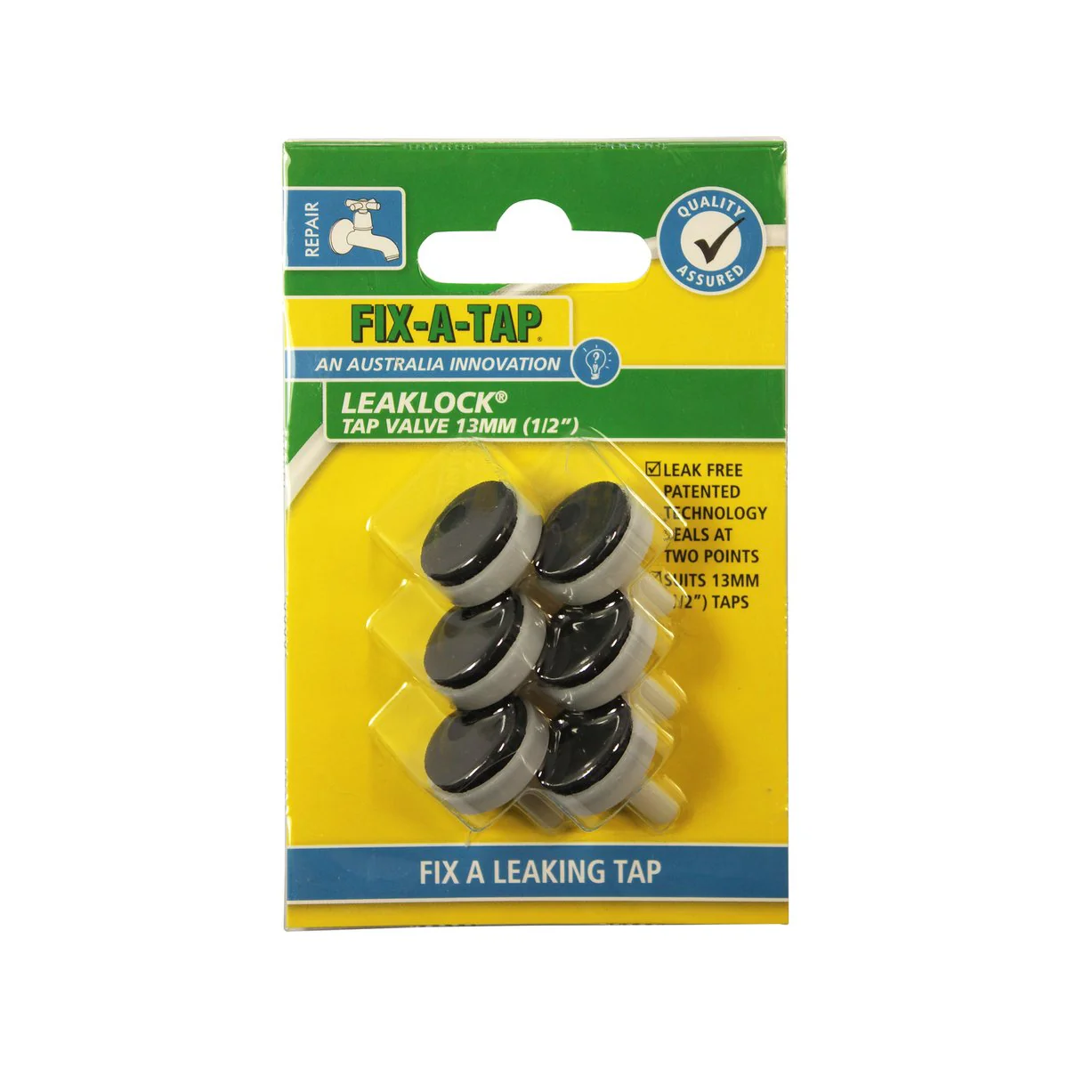 Fix a Tap Leaklock Tap Valve - 13mm - Nylon - Leak-Free - 6 Pack - Image 2