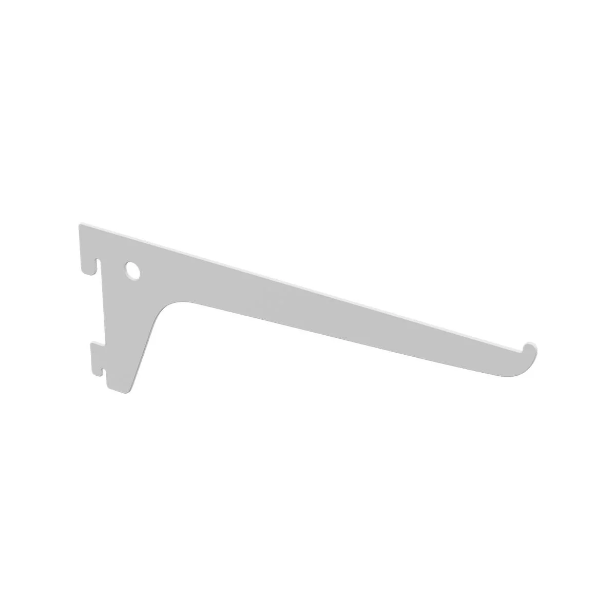 Flexi Storage 200mm White Single Slot Bracket Steel Durable Support