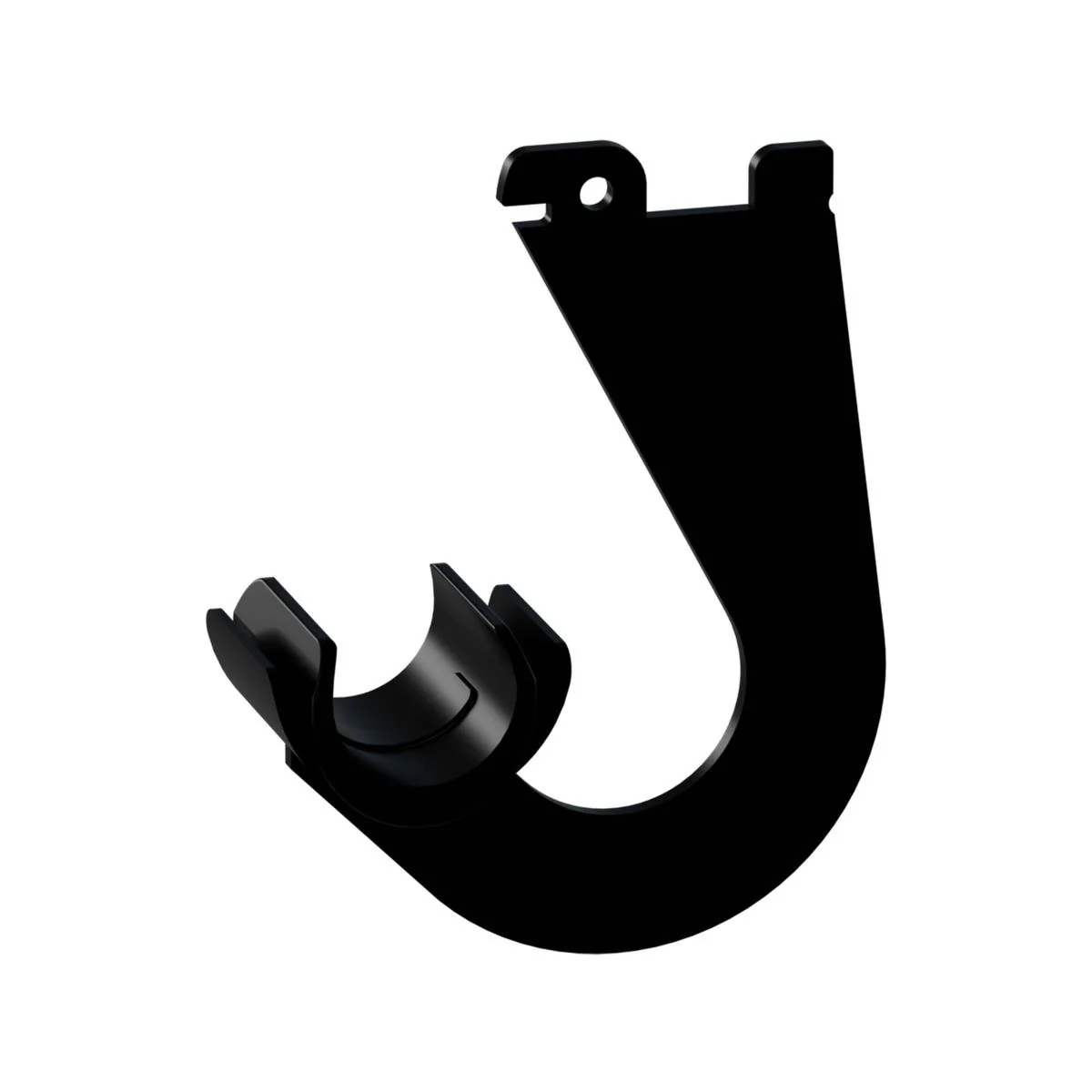 Flexi Storage Black Hanging Rod Bracket 2 Pack - 80mm x 100mm - Easy Install