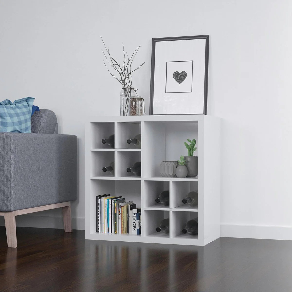 Flexi Storage Clever Cube - 335mm x 385mm x 335mm - Oak - Divider Insert - Image 3