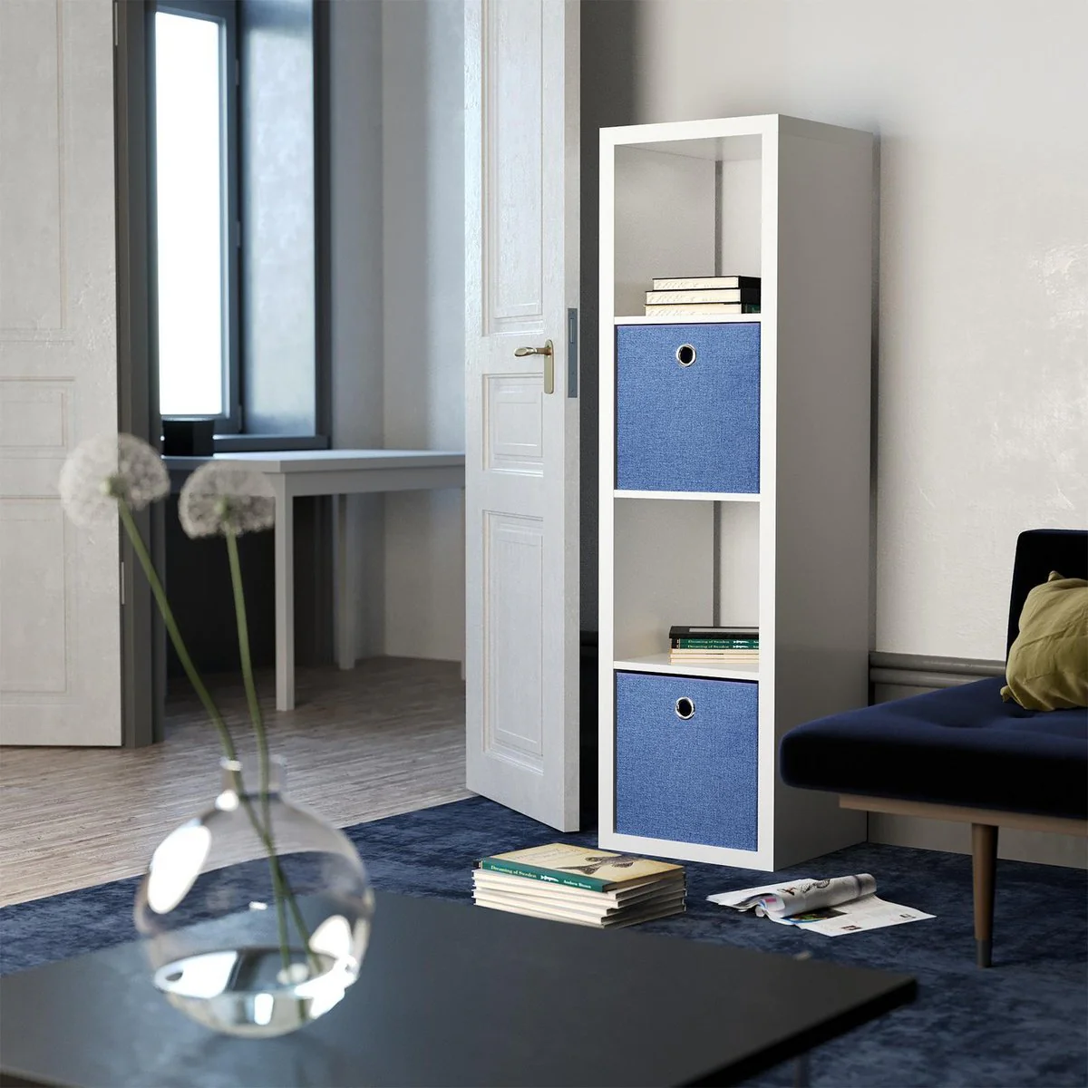Flexi Storage Clever Cube Insert 330mm x 370mm - Steel Blue - Versatile Storage Solution - Image 3