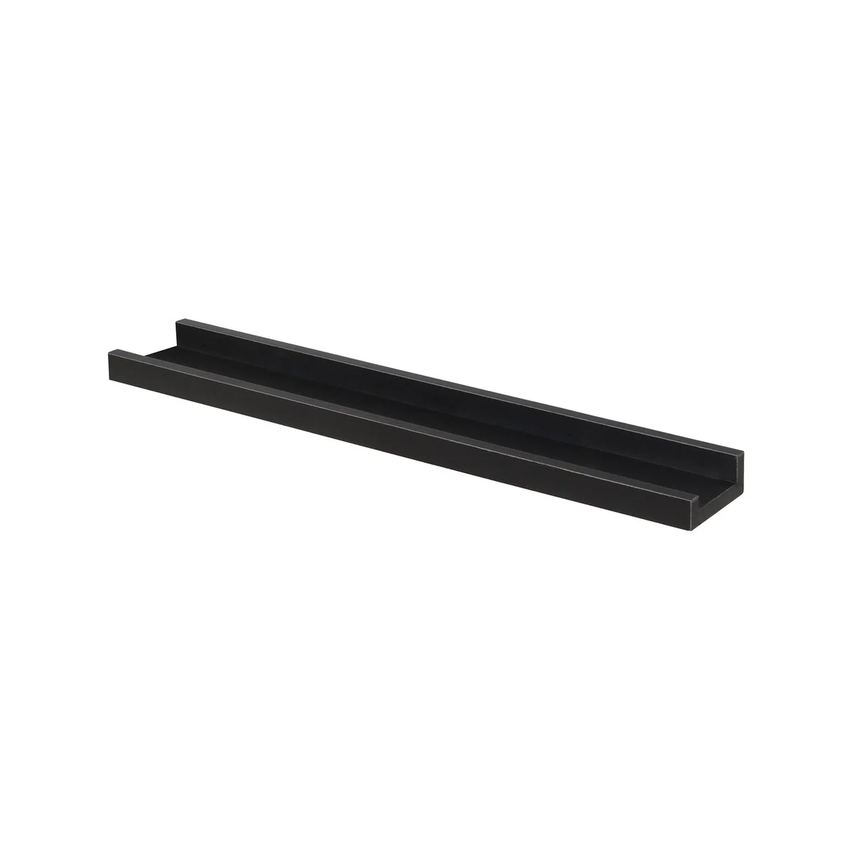 Flexi Storage Floating Photo Shelf - 600mm - Black Matte - Wood
