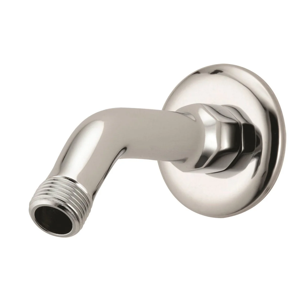Flexispray Shower Arm - 45 Degree - Brass - Wall Plate Included