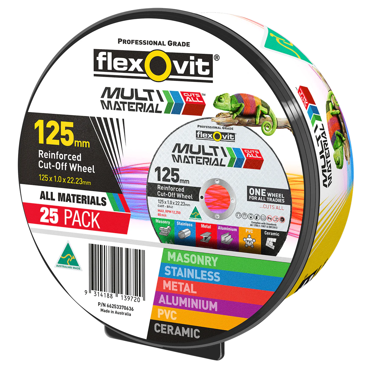 Flexovit Cut Off Wheel - 125mm - Silicone Carbide - Durable - 25 Pack