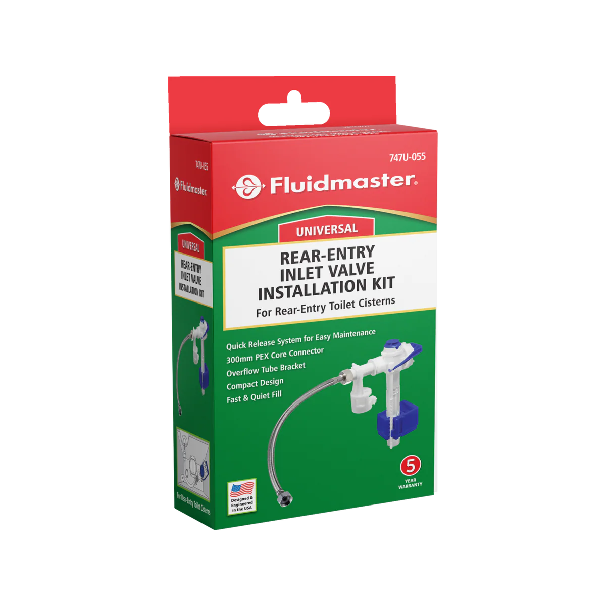 Fluidmaster Inc Universal Valve Inlet Install Kit - 300mm PEX Connector - Quick Release - Image 2