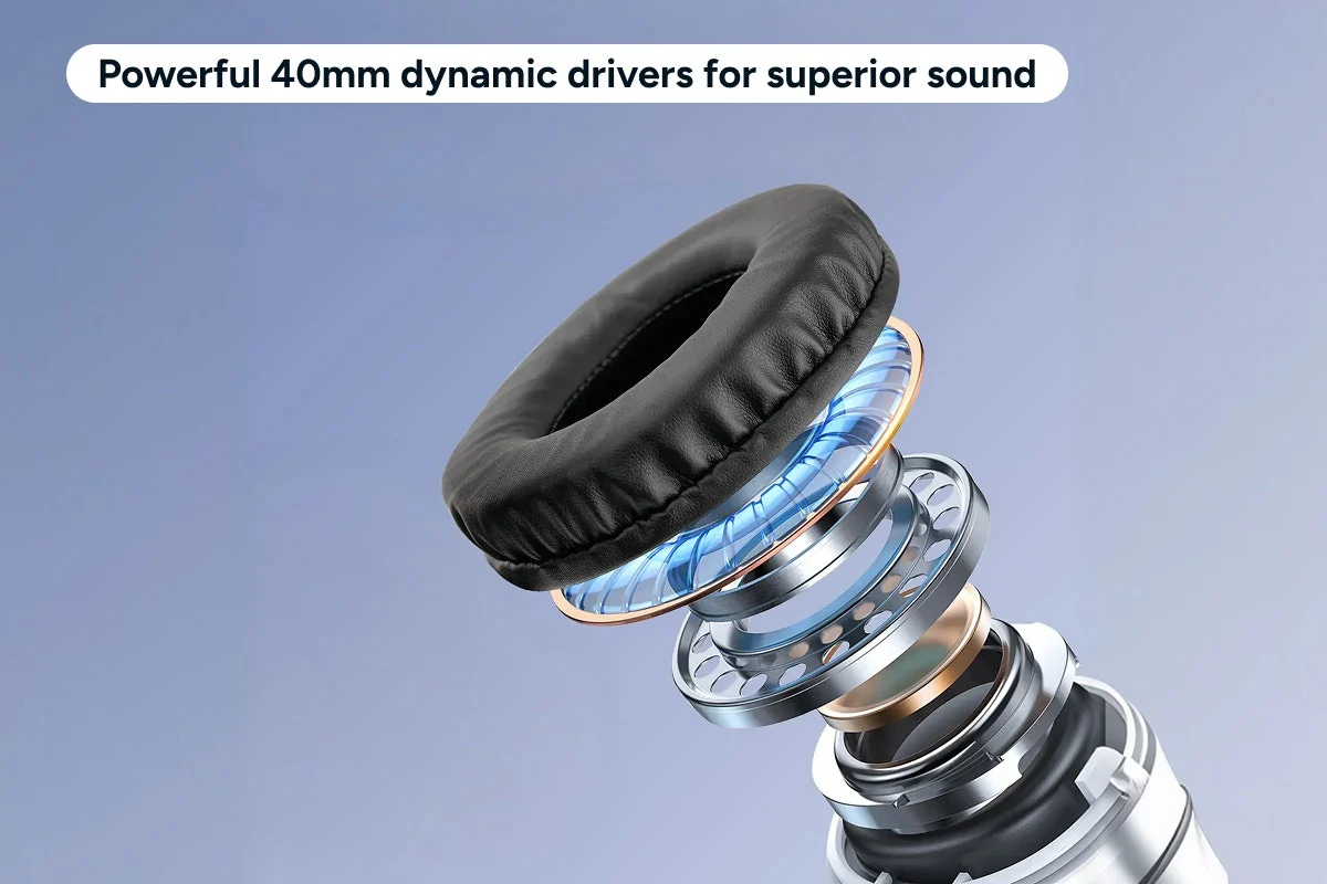 Foldable Bluetooth Wireless Over-Ear Headphones with EQ Modes - Image 3