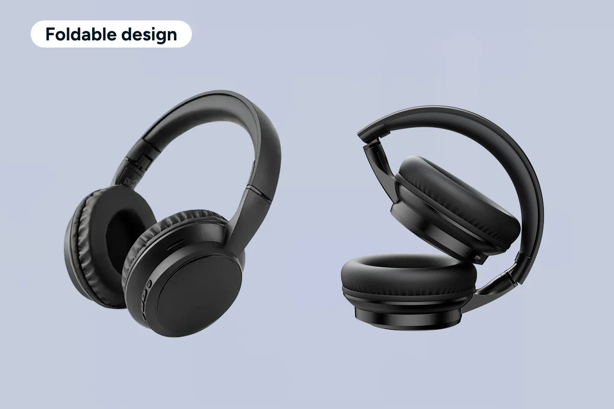 Foldable Bluetooth Wireless Over-Ear Headphones with EQ Modes - Image 4
