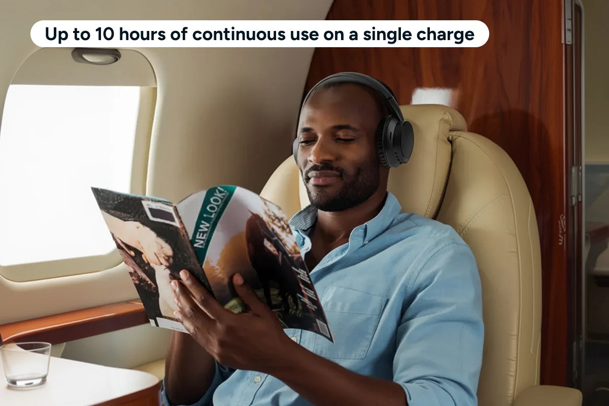 Foldable Bluetooth Wireless Over-Ear Headphones with EQ Modes - Image 7