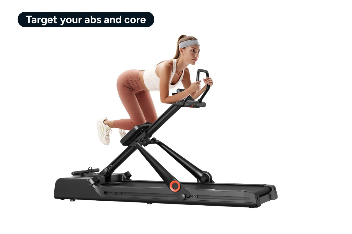 Fortis 4-in-1 Treadmill: Compact Cardio, Rowing, Strength & Ab Trainer - Image 4