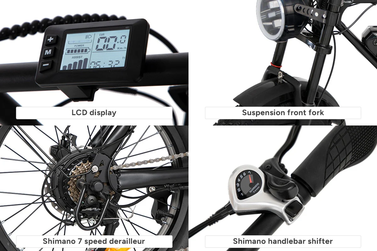Fortis FatBro 48V 10.4Ah Fat Tyre Electric Bike - Image 10