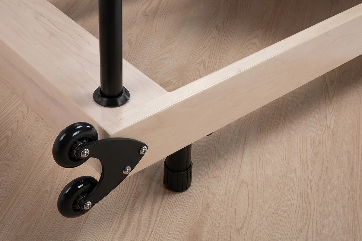 Fortis Foldable Wooden Reformer Pilates Machine with Adjustable Resistance - Image 13