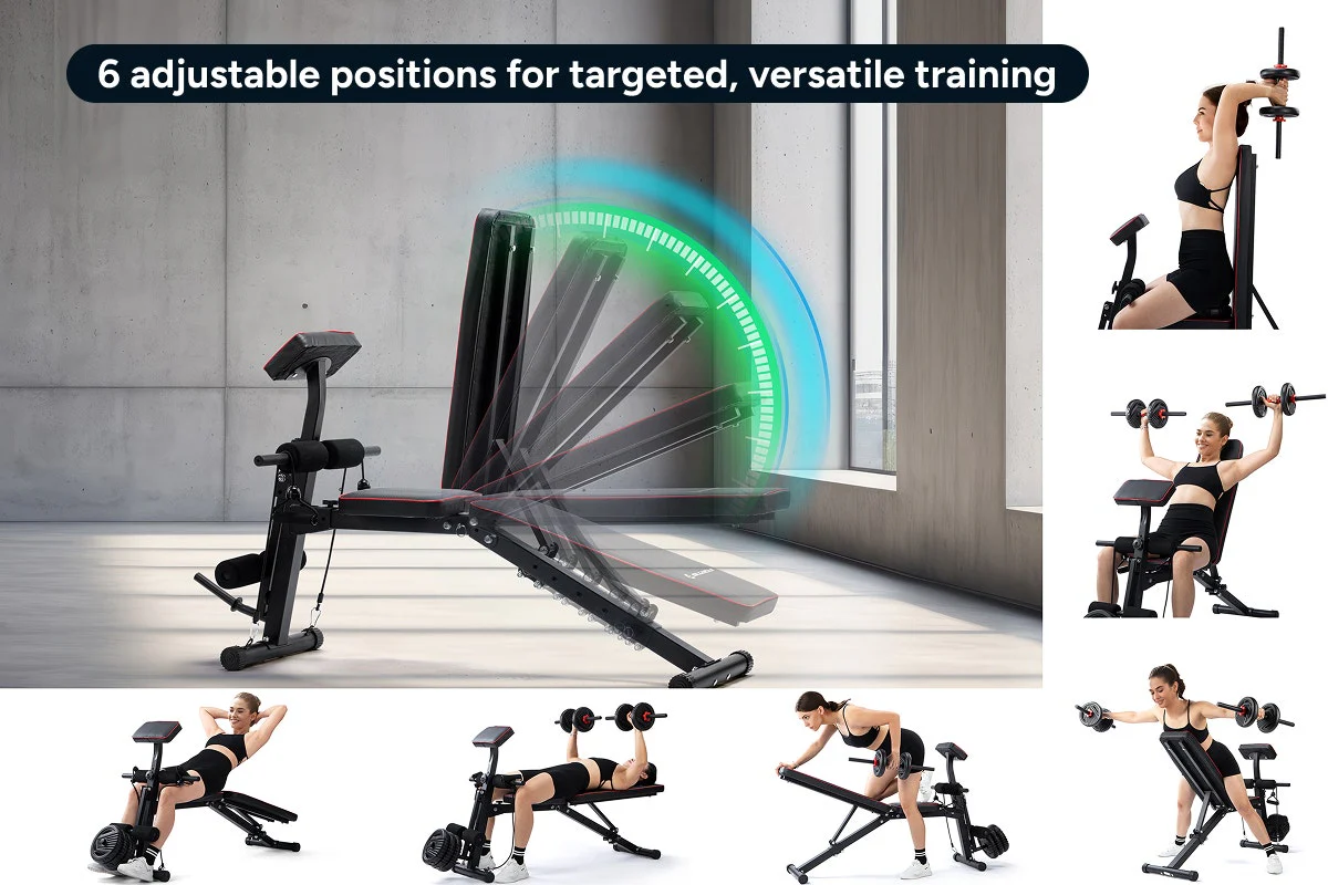 Fortis Multi-Functional Adjustable Weight Bench - Image 7