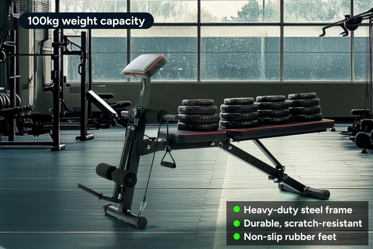 Fortis Multi-Functional Adjustable Weight Bench - Image 8