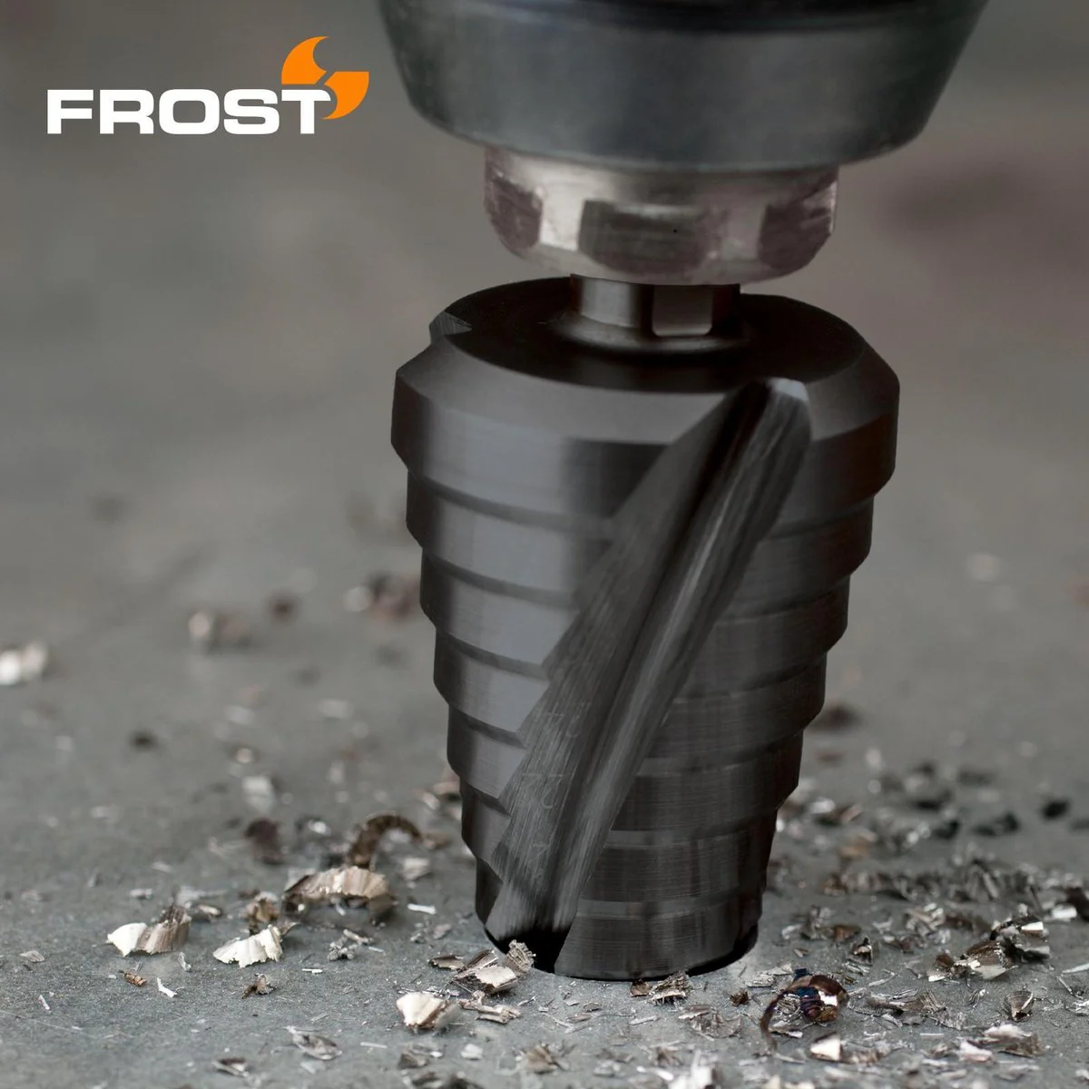 Frost 3 Piece HSS Step Drill Set - 143mm - High-Speed Steel - Orange - Precision Drilling - Image 3