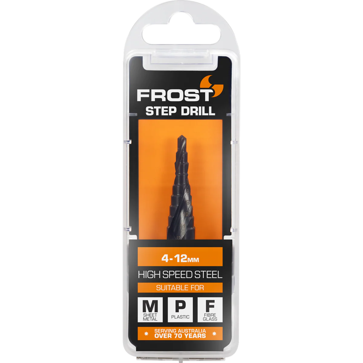 Frost 4 HSS Step Drill - 12mm - High-Speed Steel - Precision Drilling