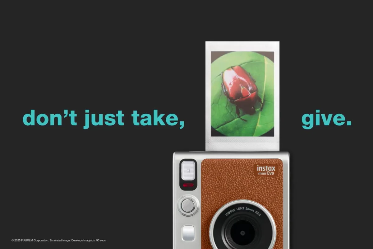 Fujifilm Instax Mini EVO Instant Camera Brown - Image 2