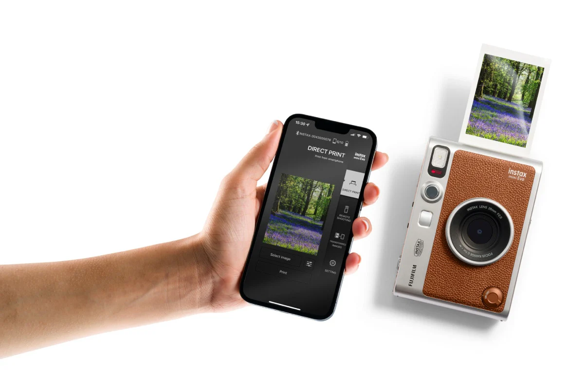 Fujifilm Instax Mini EVO Instant Camera Brown - Image 6