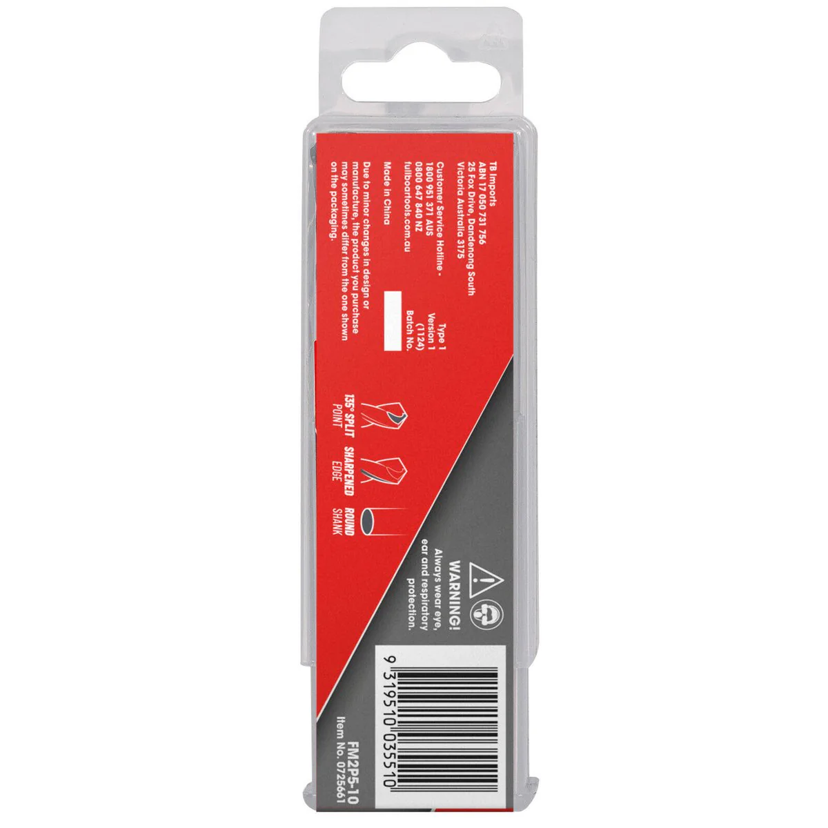 Full Boar 10mm HSS Drill Bit 5 Pack - Precision Drilling - Durable M2 Steel - Image 2