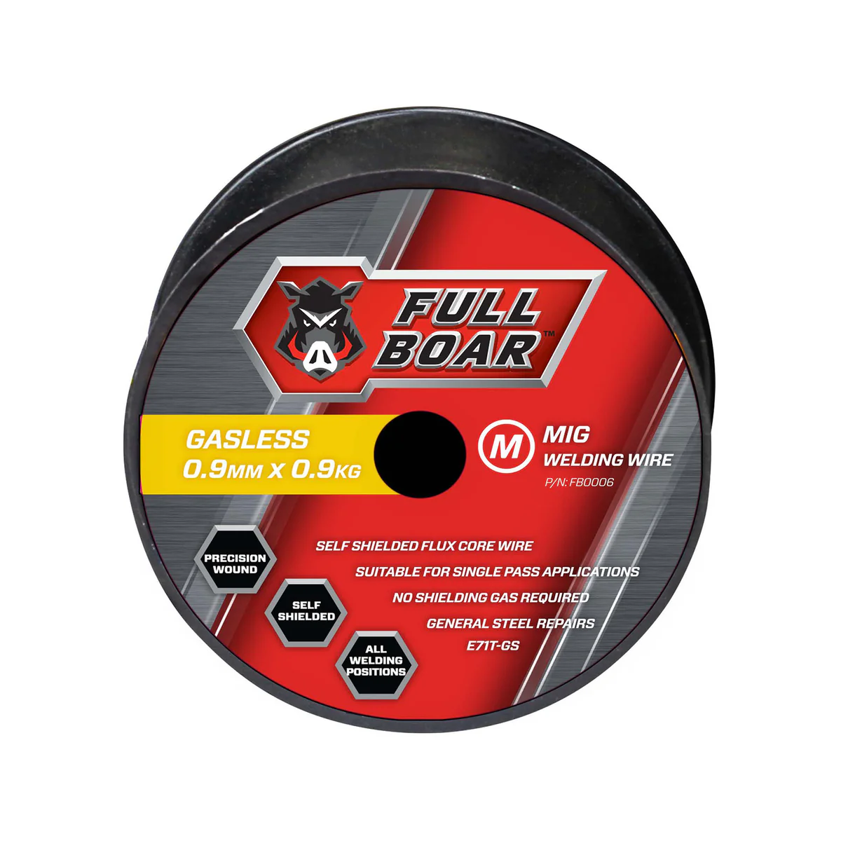 Full Boar Gasless MIG Wire 0.9mm 0.9kg - Low Spatter - Easy Slag Removal