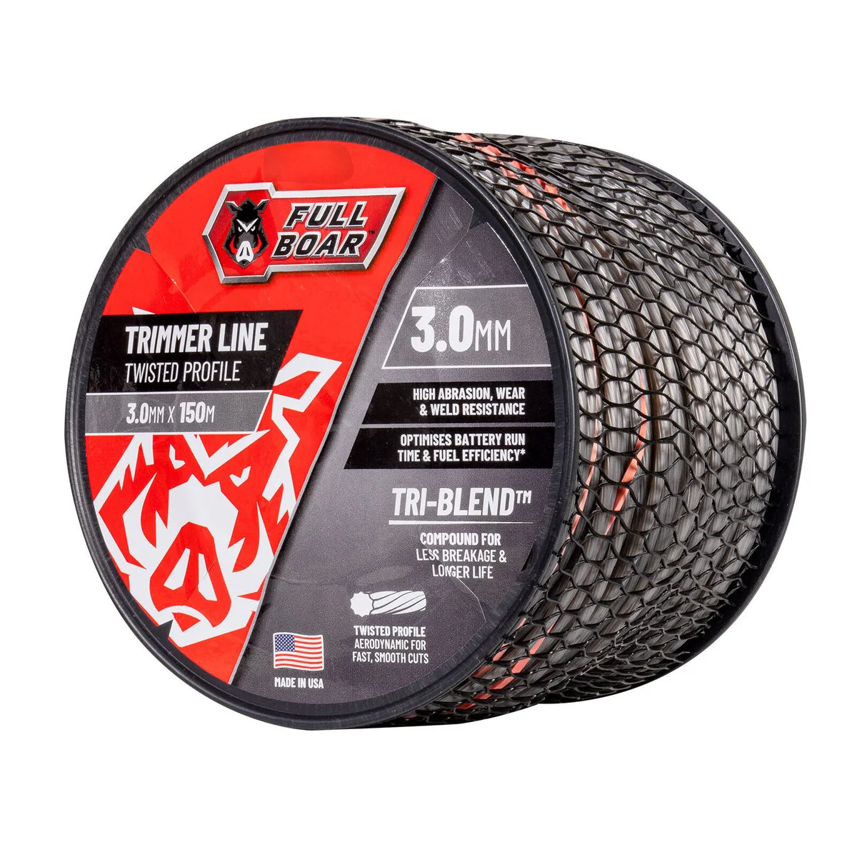 Full Boar Trimmer Line 3.0mm x 150m - Twisted Profile - Durable & Efficient - Image 2