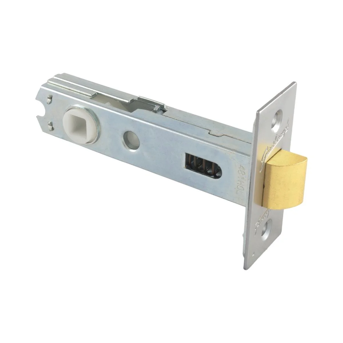 Gainsborough 70mm Satin Chrome Tubular Latch D Strike Rectangular Face