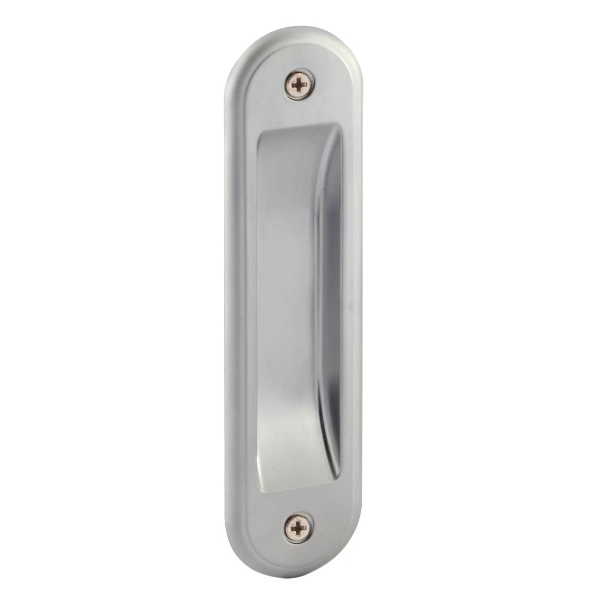 Gainsborough Flush Pull - 30mm x 125mm - Zinc - Satin Chrome