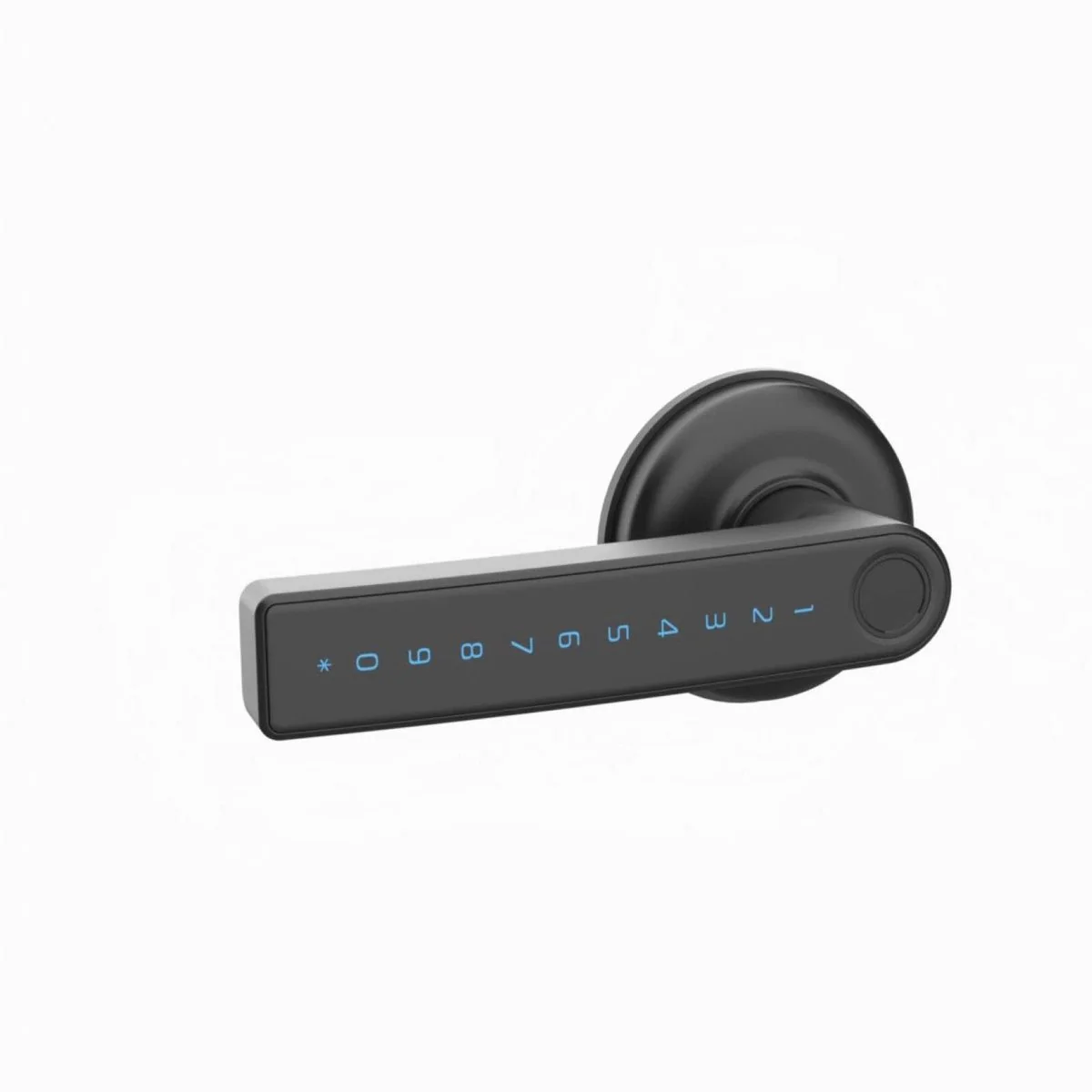 Gainsborough Graphite Mode Smart Lever Lock - RFID, Fingerprint, Keypad - 90mm x 195mm - Secure Access