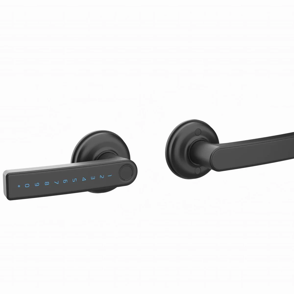 Gainsborough Graphite Mode Smart Lever Lock - RFID, Fingerprint, Keypad - 90mm x 195mm - Secure Access - Image 3