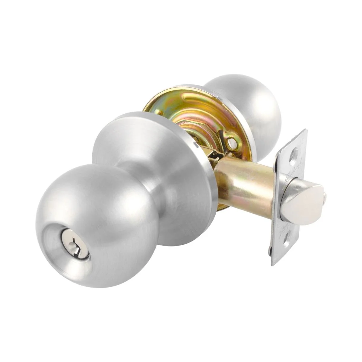 Gainsborough Manning Entrance Knobset - Stainless Steel - 65mm - Durable