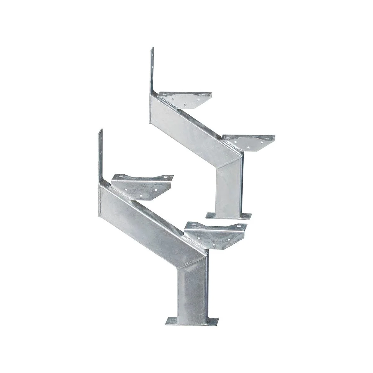 Galintel 2 Tread Galvanised Steel Stair Stringer 2 Pack Heavy Duty
