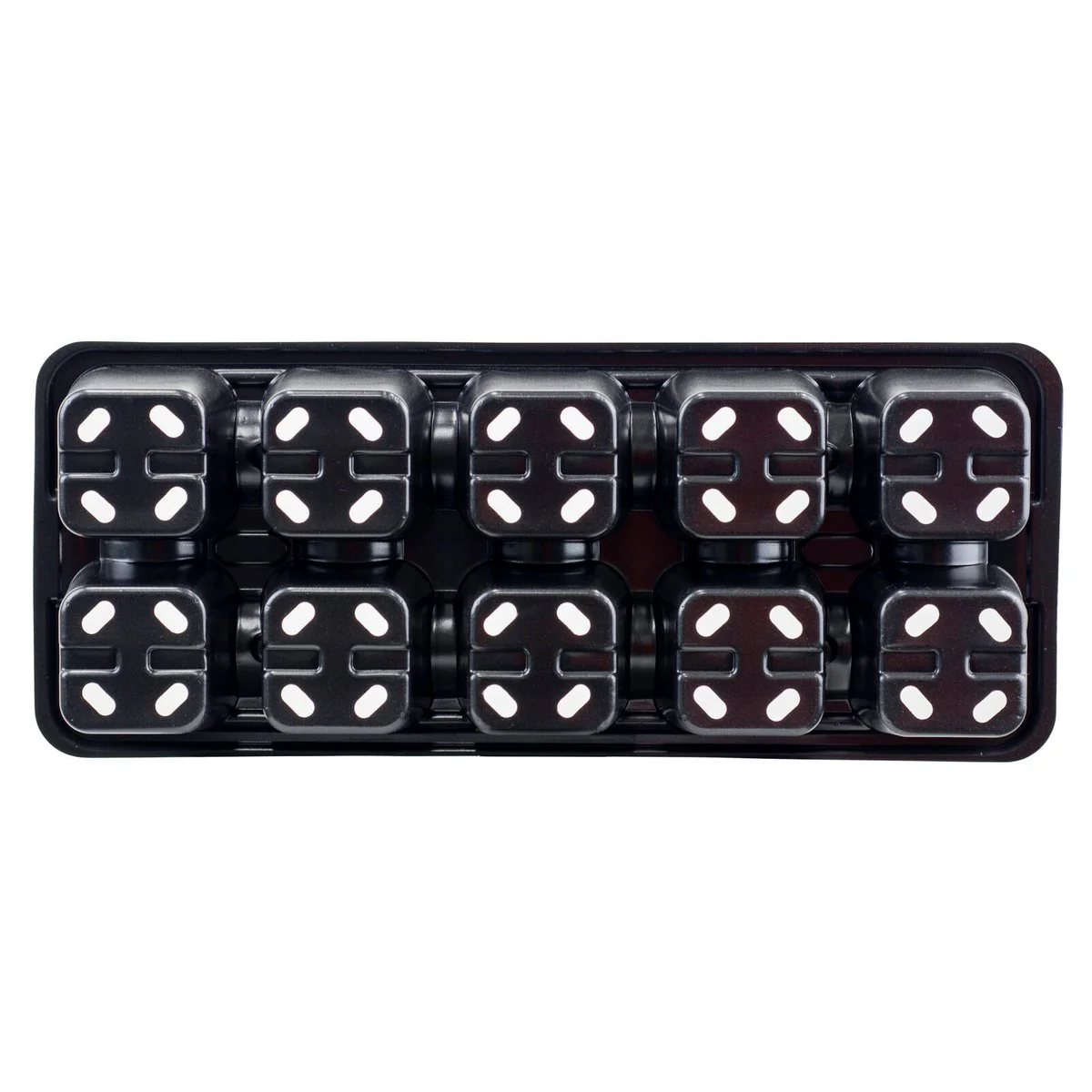 Garden Basics 10 Cell Seedling Tray 3 Pack - 140mm x 70mm x 345mm - Durable Reusable - Image 3