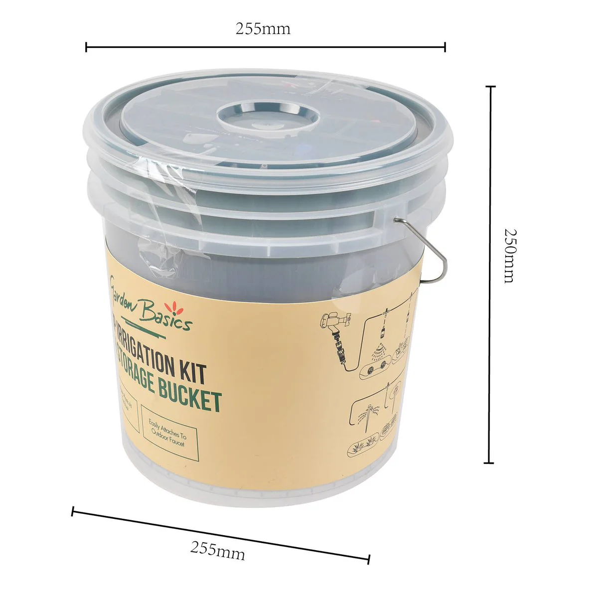 Garden Basics Drip Irrigation Kit - 255mm x 250mm - Efficient Watering System - Image 4