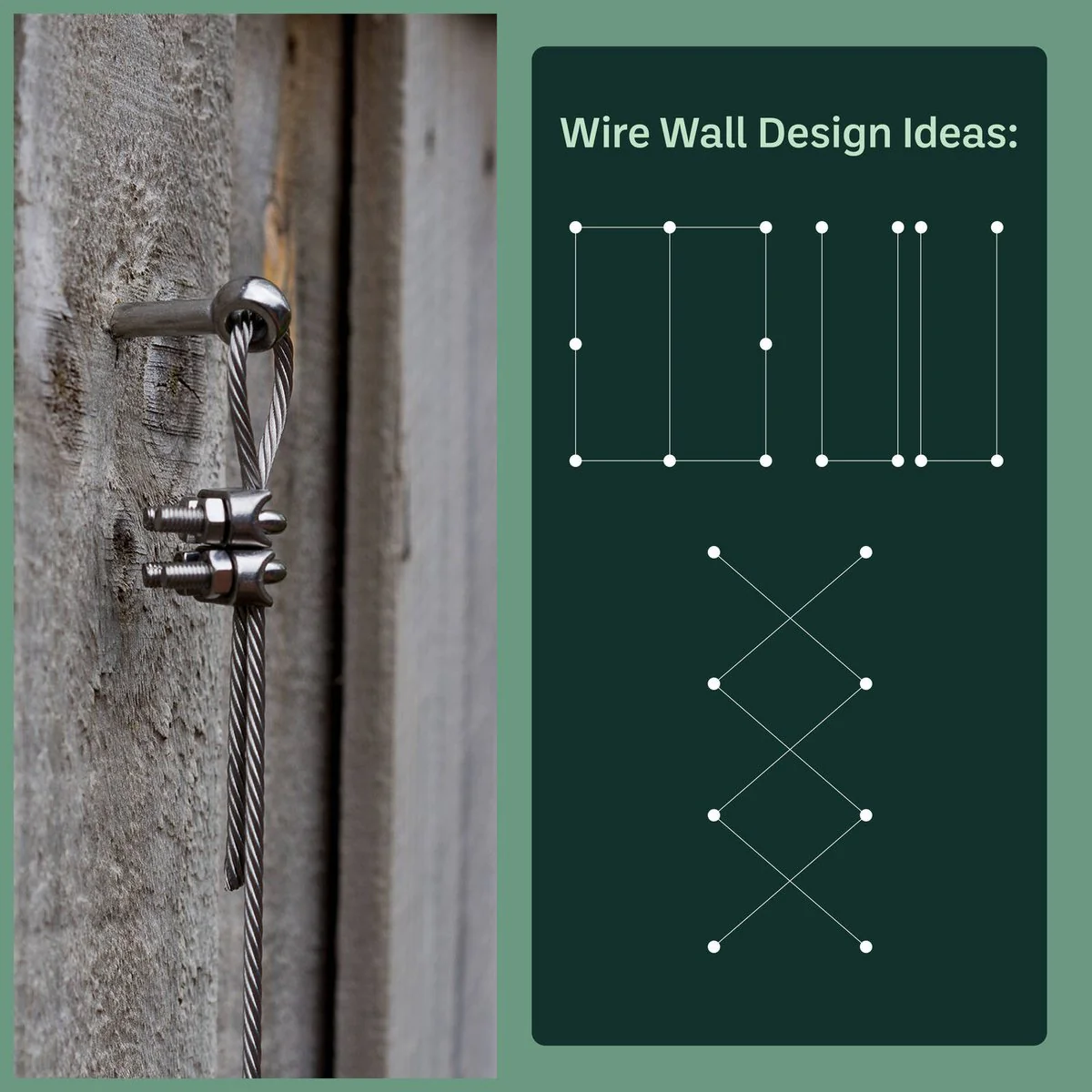 Garden Zen 10m Tensioned Wire Wall Plant Trainer Kit - 316 Stainless Steel - Durable Support for Climbing Plants - Image 5