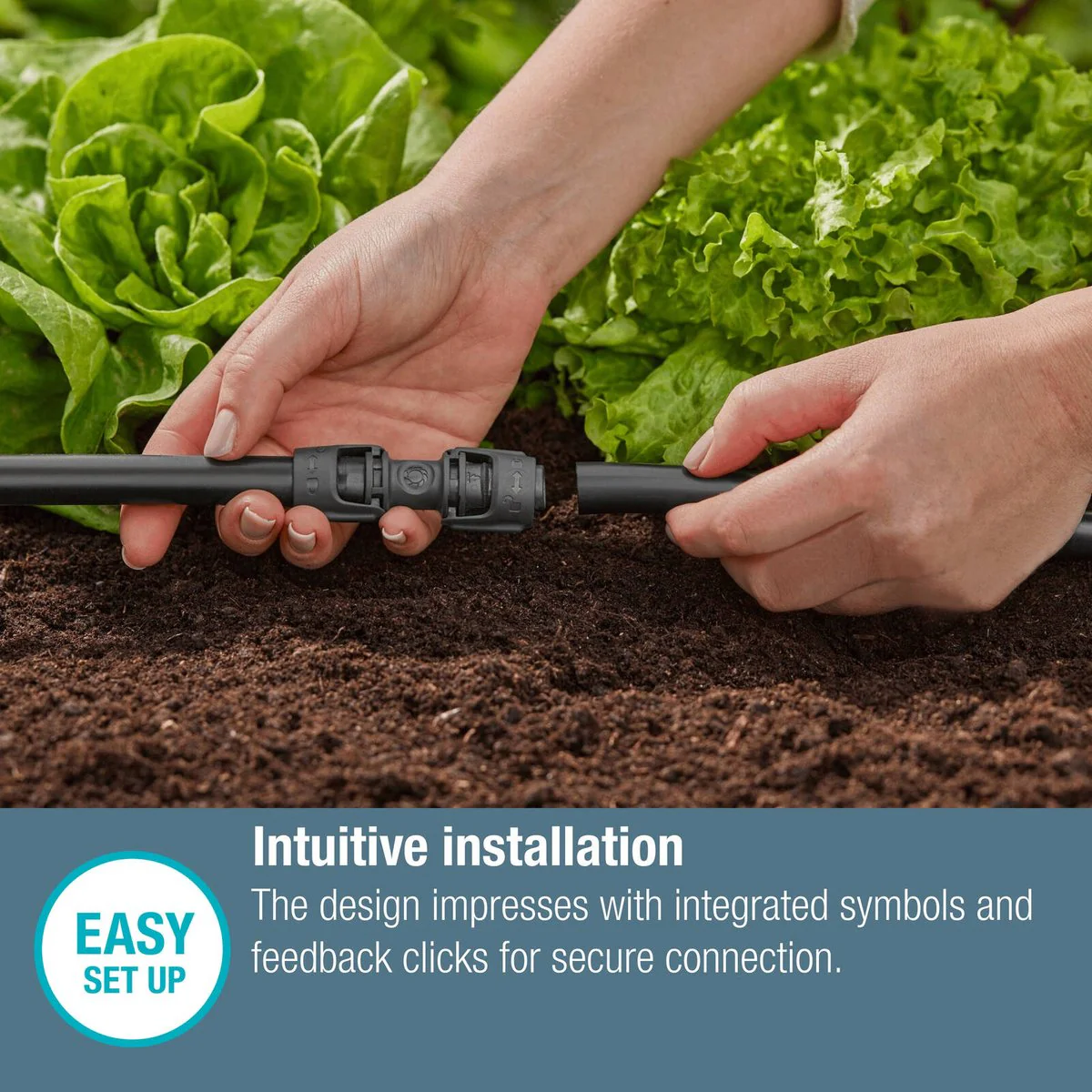 Gardena 13mm Micro Irrigation Connector Pack of 3 - Easy Installation - Black - Image 5