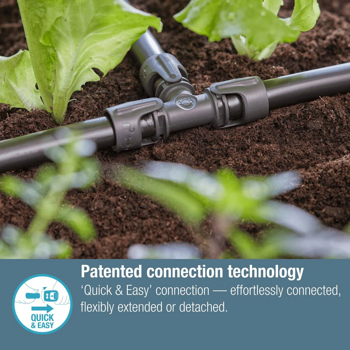 Gardena 13mm Micro Irrigation T Joint 2 Pack - 90-Degree Connection - Black - Image 5