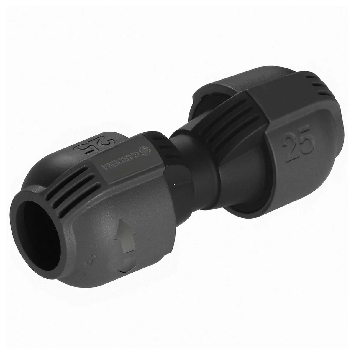 Gardena 25mm Pipeline Connector - Black - Quick&Easy Connection - Durable - Image 2