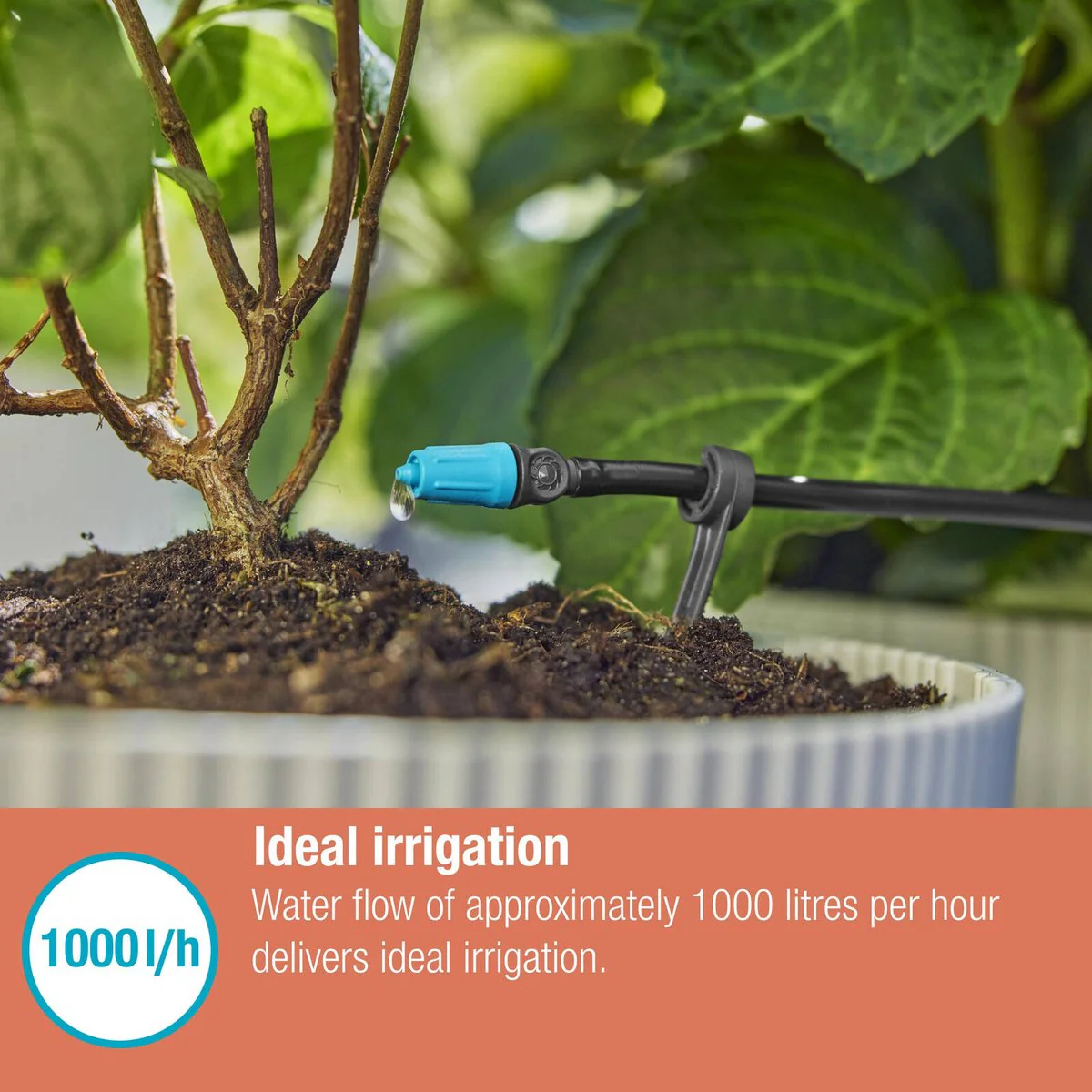 Gardena Micro Irrigation Master Unit 1000 - 4.6mm Supply Pipe - Black - Efficient Water Distribution - Image 4