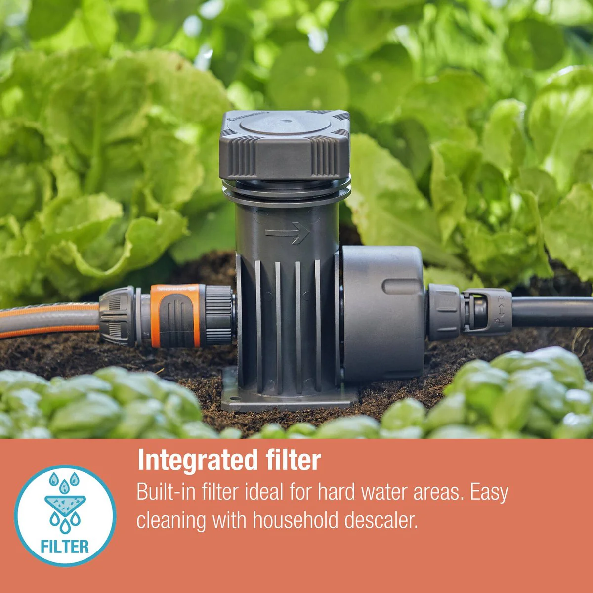 Gardena Micro Irrigation Master Unit 2000 - 4.6mm Supply Pipe - Black - 2000L/h - Image 5