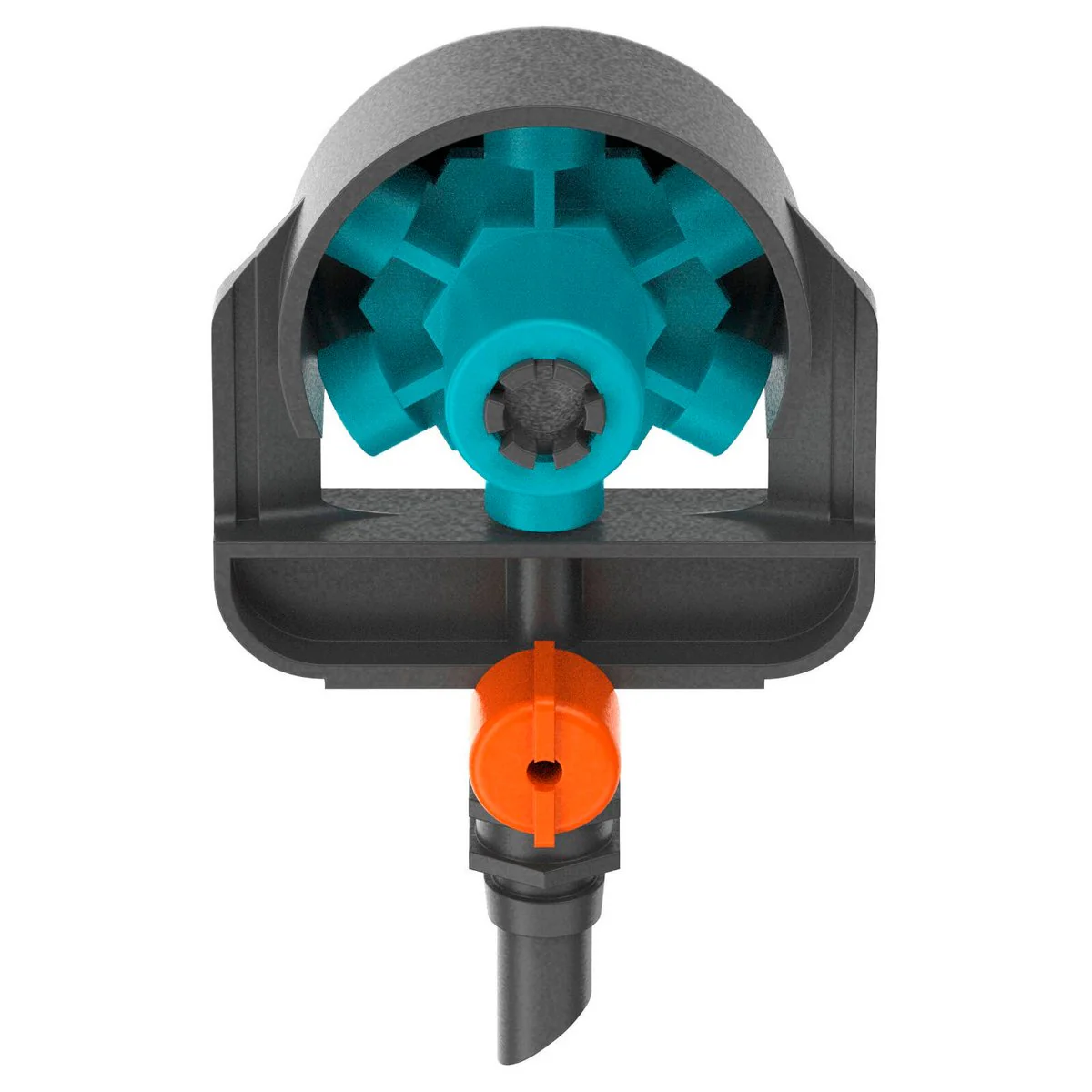 Gardena Micro Irrigation Spray Nozzle - 6 in 1 - 2 Pack - Adjustable 90°-360° - Black/Turquoise - Image 2