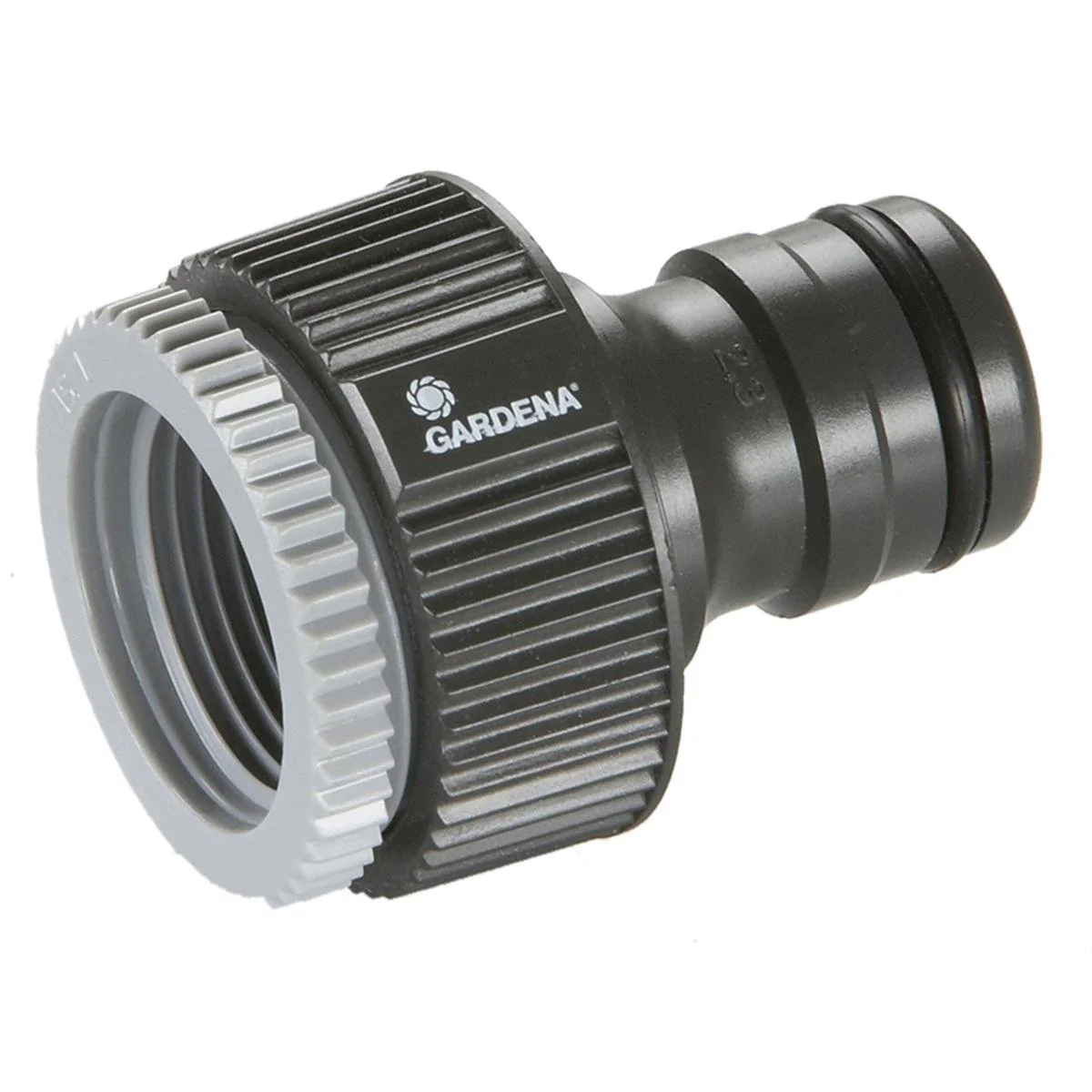Gardena Tap Nut Adaptor - 19mm - High Grade Plastic - Tool-Free Connection
